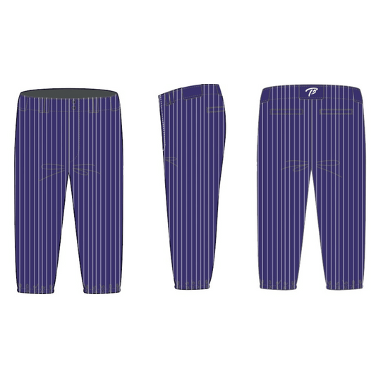 City Angels | Long Taper Baseball Pants | Purple